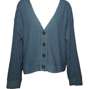 NWT SO So Cozy Button Up Long Sleeve Cardigan